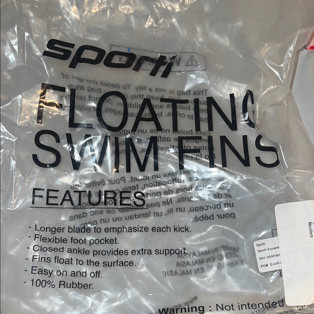 Sporti Swim Fins - Blue and Green - Picture 4 of 9
